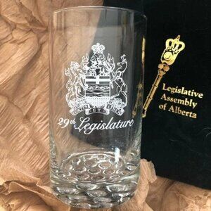 Legislative Assembly of  Alberta Collectors Glass